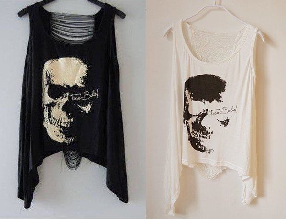 T-Shirt Skull Punk
