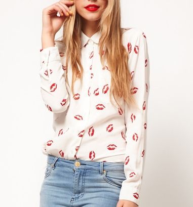 Camisa Red Lips