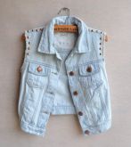 Jaqueta Jeans Spikes
